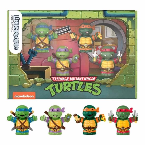 HPM43 Little People® Collector Teenage Mutant Ninja Turtles 4'lü Özel Set - 5