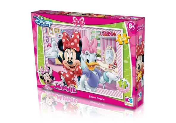 Ks Games 200 Parça Minnie Çocuk Puzzle