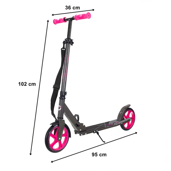 Evo Flexi Max 2 Tekerlekli Scooter Pembe - 3