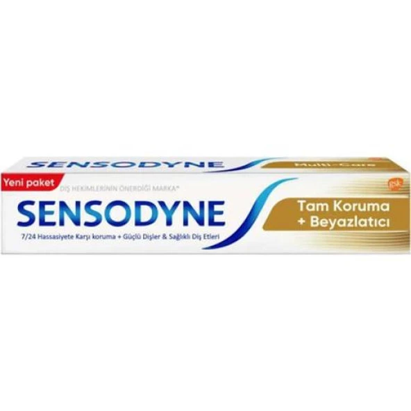 Sensodyne Diş Macunu Tam Koruma ve Beyazlatıcı 75 ml