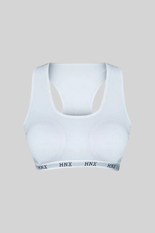Beyaz Lastikli Spor Sütyen Ve Bikini Kadın Külot