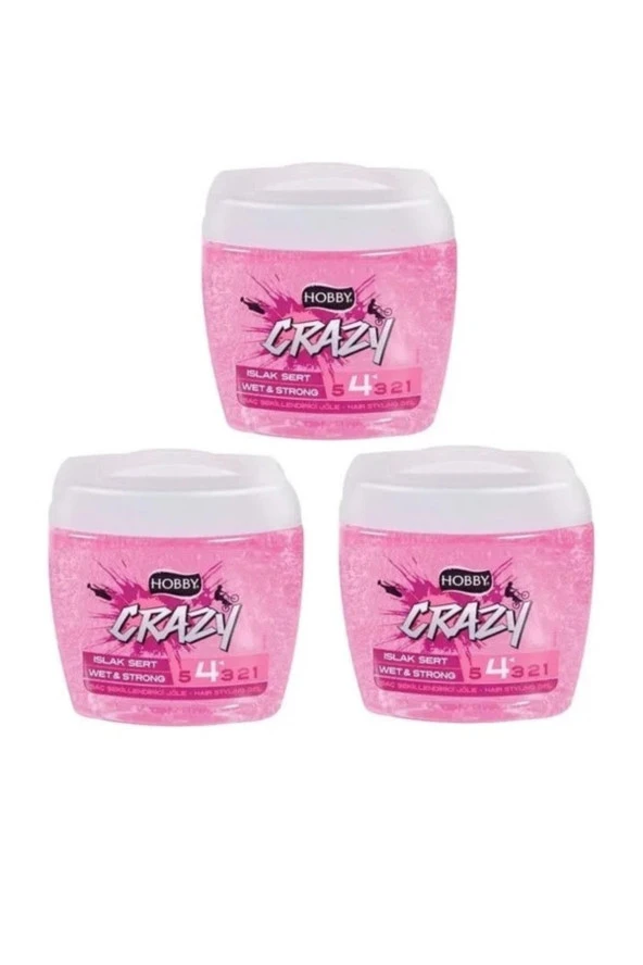 Hobby  3 X HOBBY CRAZY JÖLE ISLAK SERT 3* 700ml