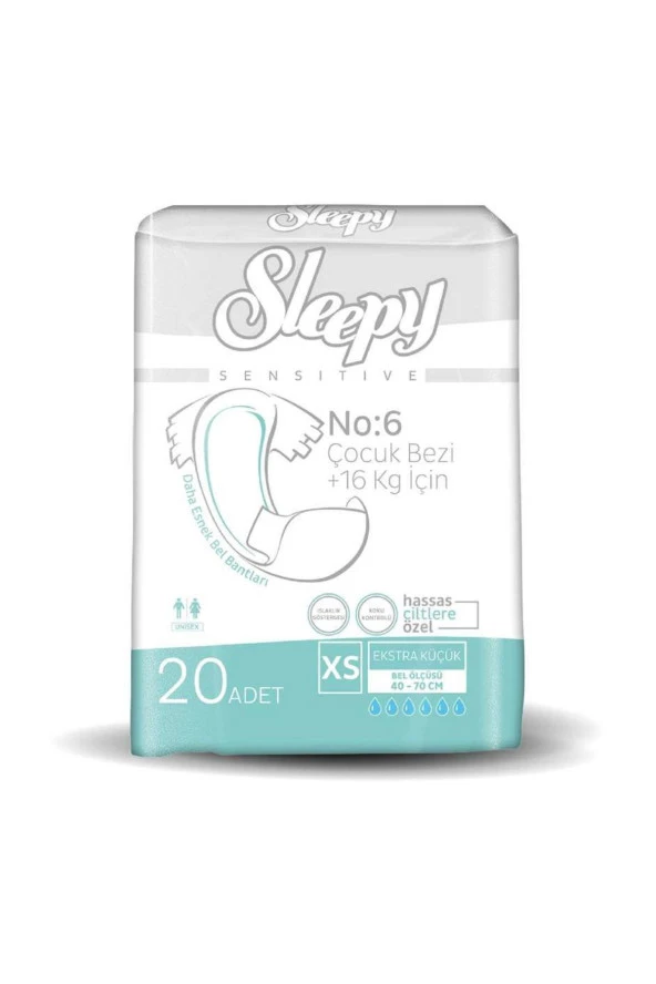 Sleepy  X-Small Yetişkin Bezi 20 Adet