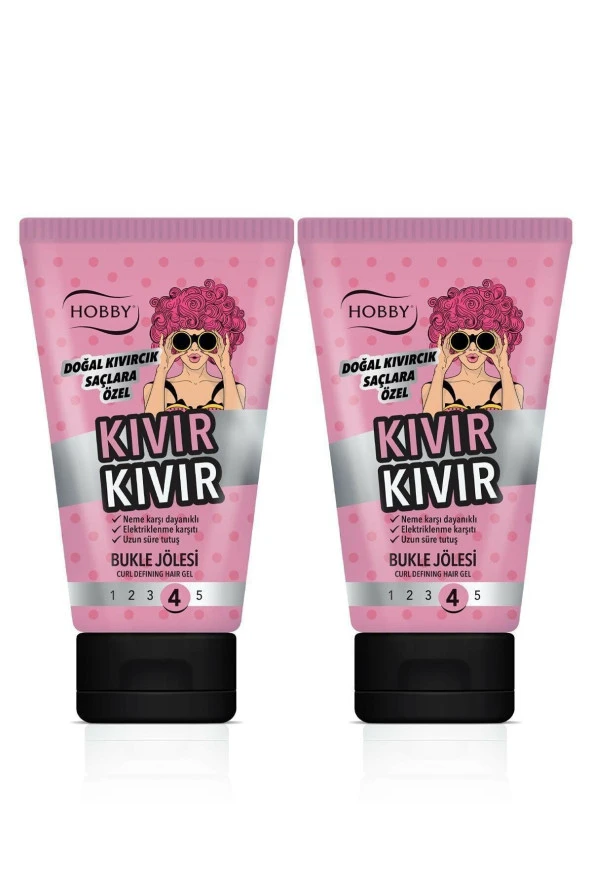 Hobby  Kıvır Kıvır Bukle Saç Jölesi 150 ml X 2 Adet