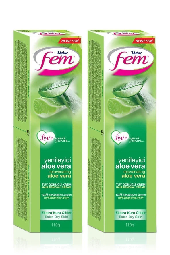 Fem  Aloe Vera Tüy Dökücü Krem 110grx2