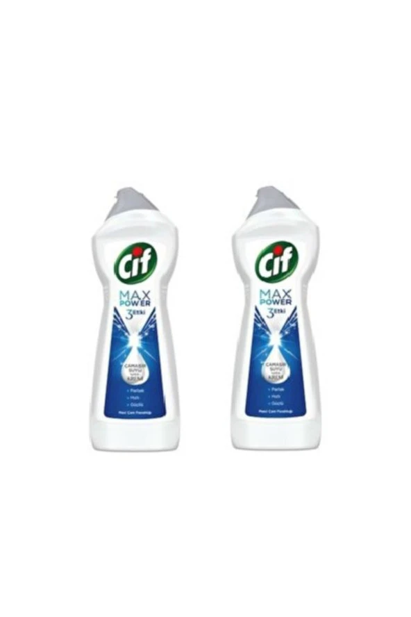 Cif  Cıf Krem Temizleyici Max Power Mavi Çam Ferahlığı 450 Ml 2 Adet