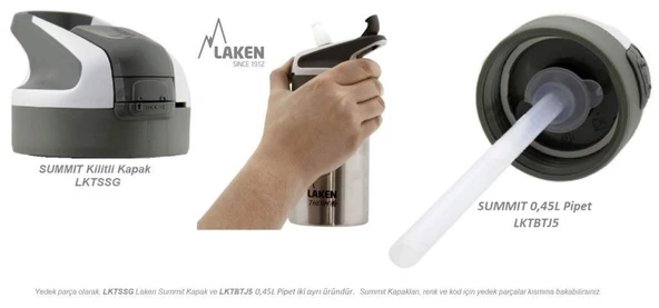 Laken Tritan Summit Şişe 0,45L - Eguzkitan - 6