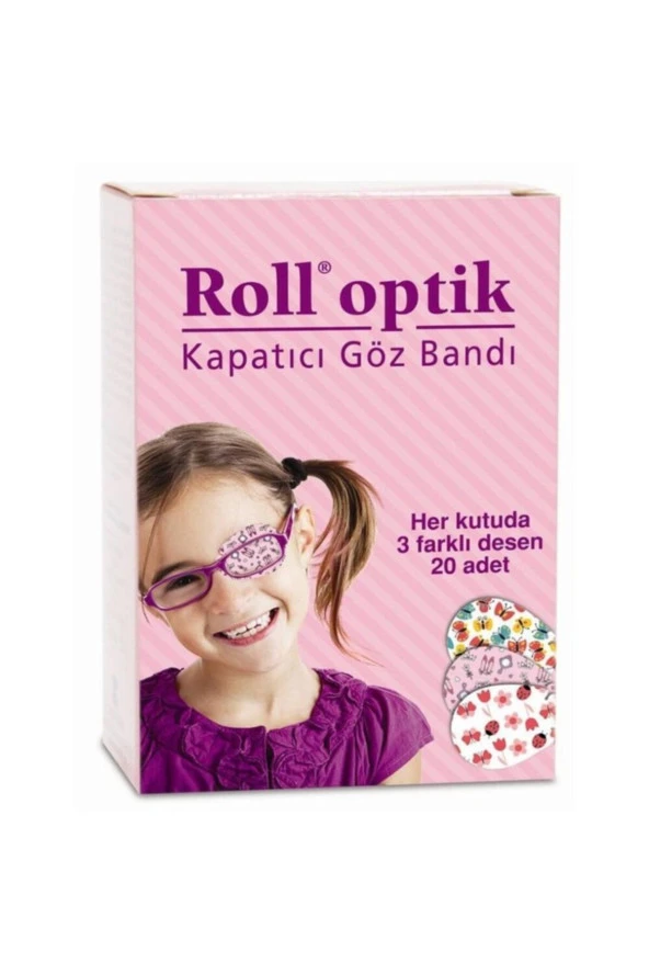 Roll Optik Kapatıcı Göz Bandı Kız 20 li