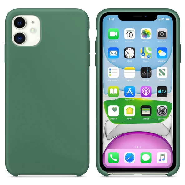 Apple iPhone 11 Kılıf Velvet İçi Kadife Lansman Silikon - 12