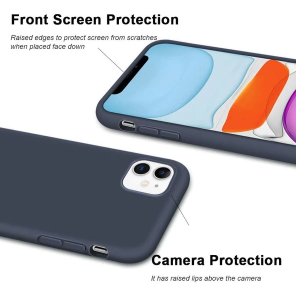 Apple iPhone 11 Kılıf Velvet İçi Kadife Lansman Silikon - 5
