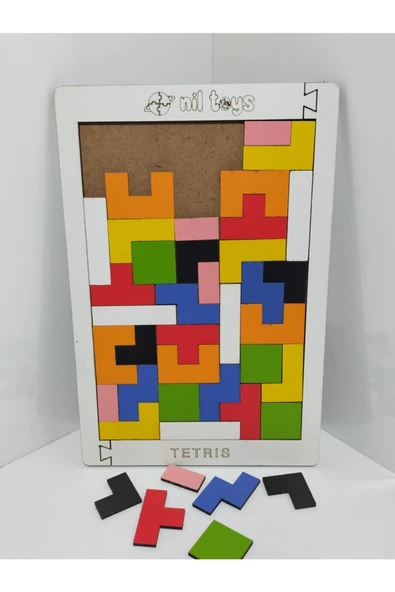 Nil Toys Ahşap 8 Renkli Tetris