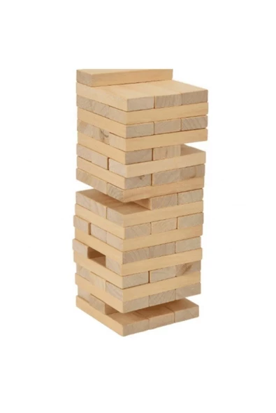 Jenga Ahşap Denge Oyunu 54 Parça