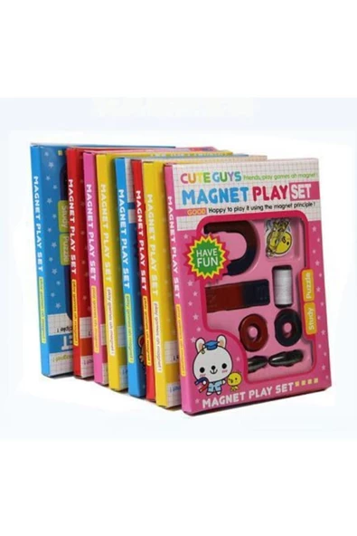 OKMORE Mıknatıs Oyun Deney Seti Çocuklar İçin Magnet Play Set Eğitici