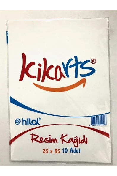 kikarts Resim Kağıdı 25x35 Ebat , 10 Lu Poşet