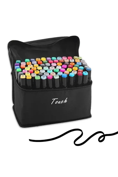 MEFGLOBAL TOUCH MARKER 60 RENK ÇANTALI SET TWİN MARKER