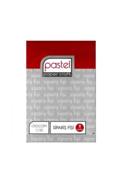 Pastel Otokopili Sipariş Fişi Küçük 1/50 12 Adet