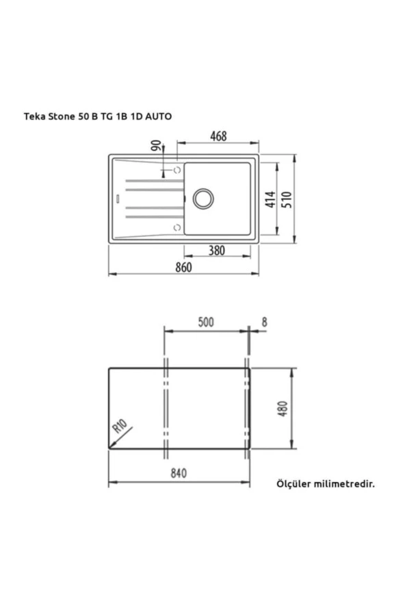Stone 50 B-tg Beyaz Evye, In 995 Fw Beyaz Armatür Seti - 4
