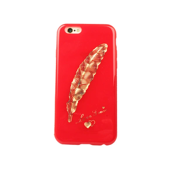 Shengo Apple iPhone 6S/6 Kılıf Kenarları Taşlı Silikon