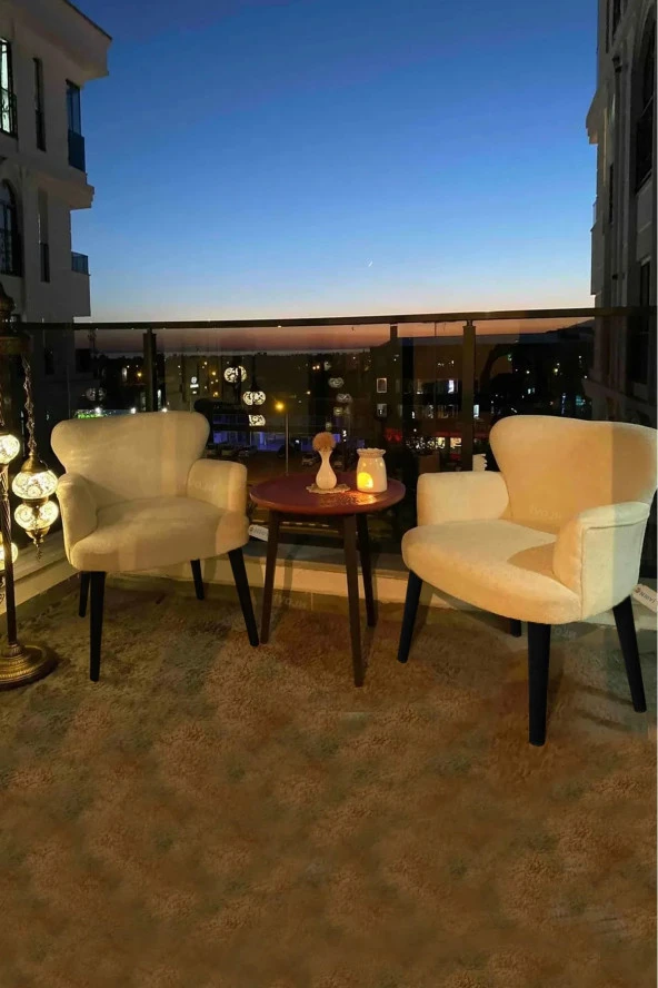 LOVİSSE HOME Pofuduk Teddy Berjer - Tekli Koltuk - Bekleme, Cafe, Ofis, Balkon, Güzellik Merkezi,çay Seti Koltuk - 2