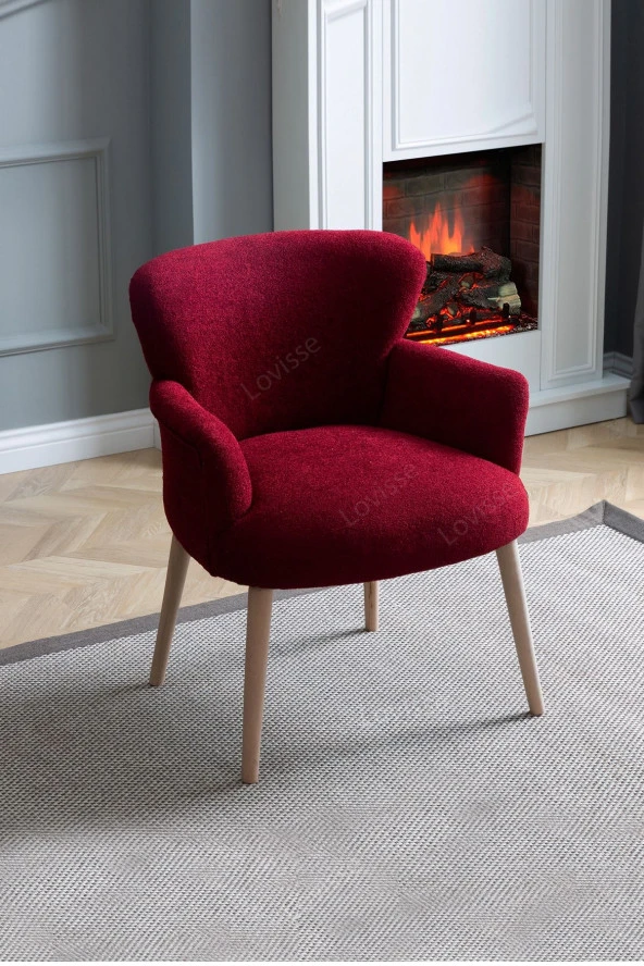 LOVİSSE HOME Bordo Teddy Berjer , Salon, Balkon, Ofis, Bekleme, Güzellik Merkezi - 2