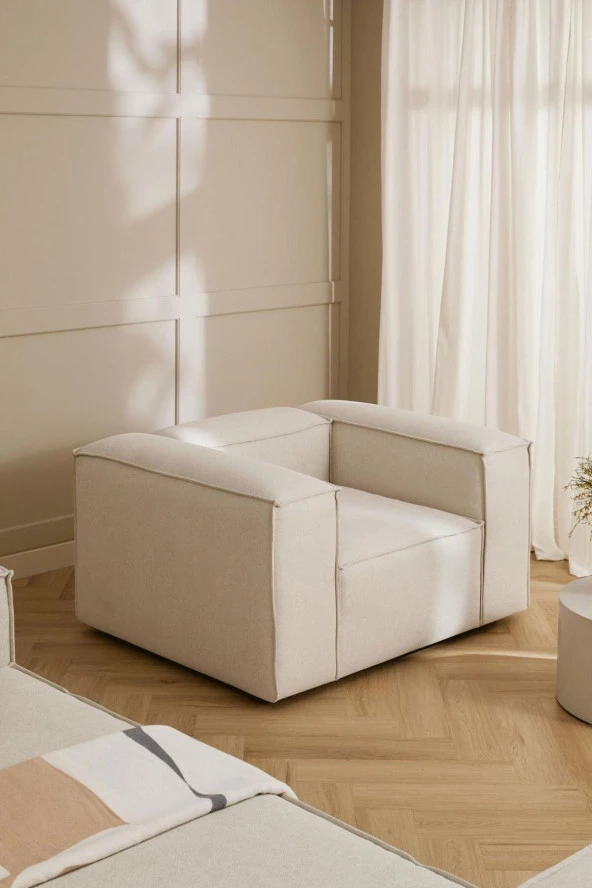 LOVİSSE HOME Flora Tasarım Berjer - Minimalist, Şık Ve Rahat - Salon, Balkon, Ev,ofis, Mağaza Berjer - 3