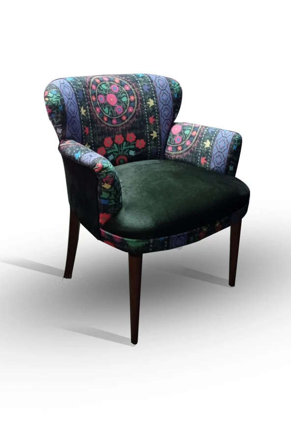 LOVİSSE HOME Yeşil Otantik Etnik Desen Berjer - 4