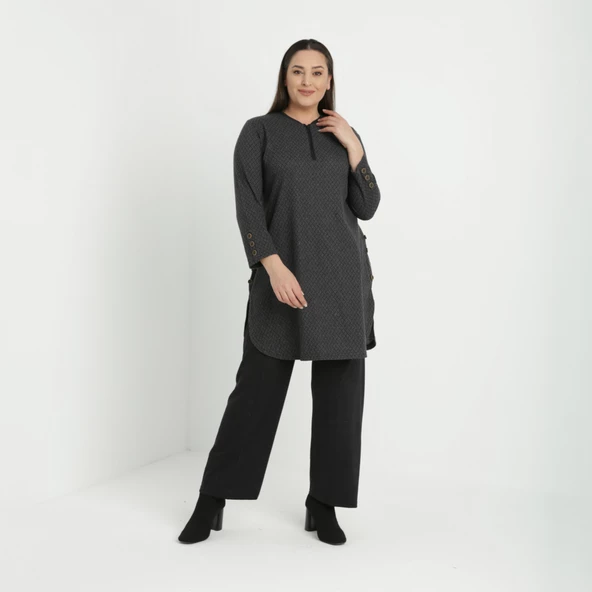 Vako Desen Tunik Pantolon İkili Takım 2692C - 2