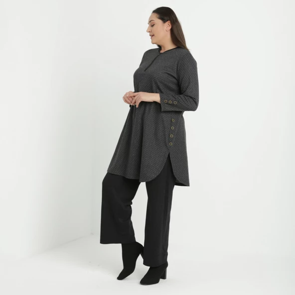 Vako Desen Tunik Pantolon İkili Takım 2692C - 4