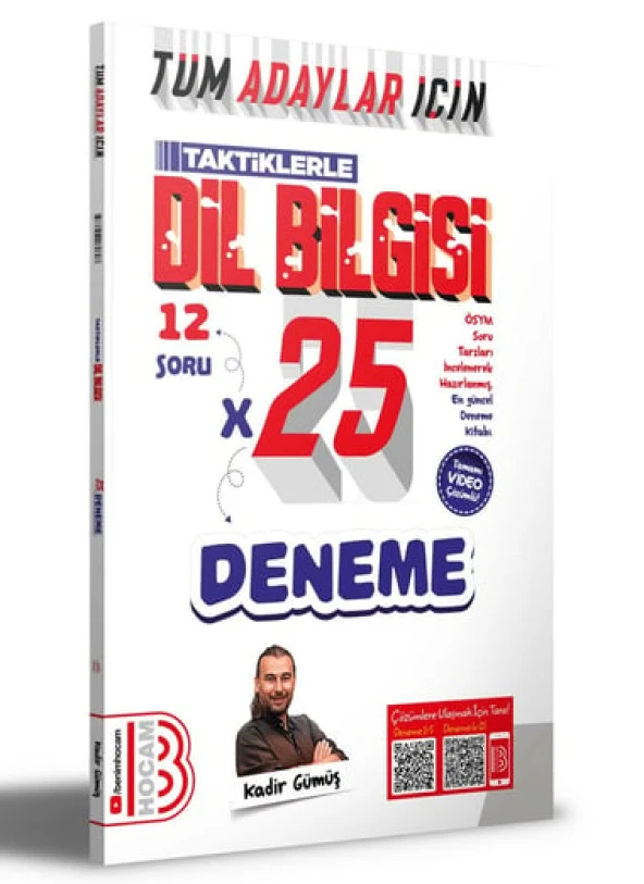 TÜM ADAYLAR TAKTİKLERLE DİLBİLGİSİ 25 DENEME  BENİM HOCAM