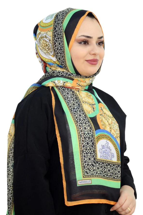 MİNELLİ DESENLİ SOFT ŞAL  EŞ5337-9