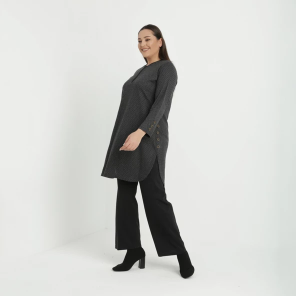 Vako Desen Tunik Pantolon İkili Takım 2692C - 3