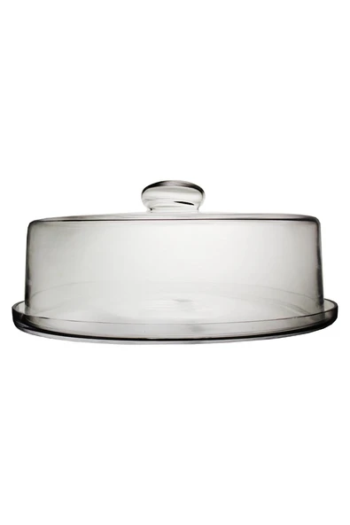 Paşabahçe 92475  Denizli Cam Kristal Kapaklı Kek Fanusu 1 Adet ürün görseli 1