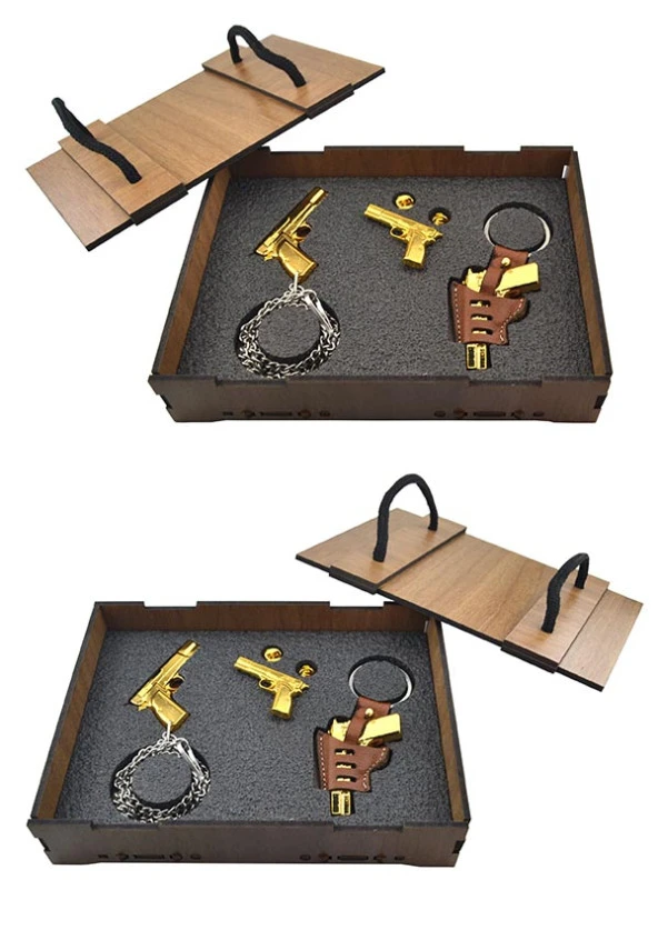 Tabanca 14 lü Anahtarlık Rozet Kolye Seti (3 lü) - 2