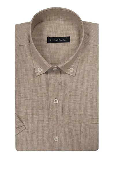 Atilla Özer Kısa Kol Klasik Erkek Gömlek-6607
