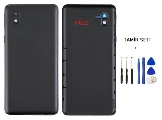 Samsung Galaxy A01 CORE  - SM-A013 FULL Kasa Arka Kapak Takım SİYAH - TAMİR SETİ