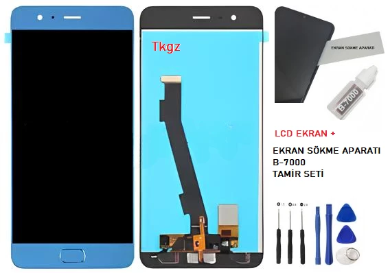 Xiaomi Mİ NOTE 3 Lcd Ekran Dokunmatik Orijinal Kalite MAVİ + B-7000 + TAMİR SETİ