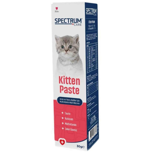 Spectrum Kitten Paste Yavru Kediler İçin Multivitamin Malt Macunu 30 G