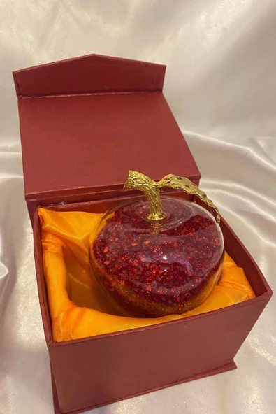 Kristal Cam Küre Elma Taşlı ürün görseli