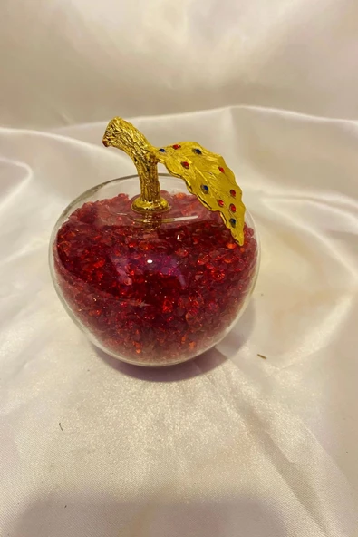 Kristal Cam Küre Elma Taşlı - Resim 5