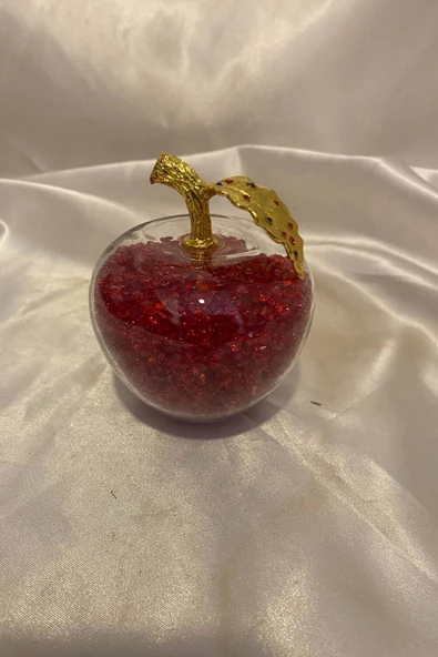 Kristal Cam Küre Elma Taşlı - Resim 4