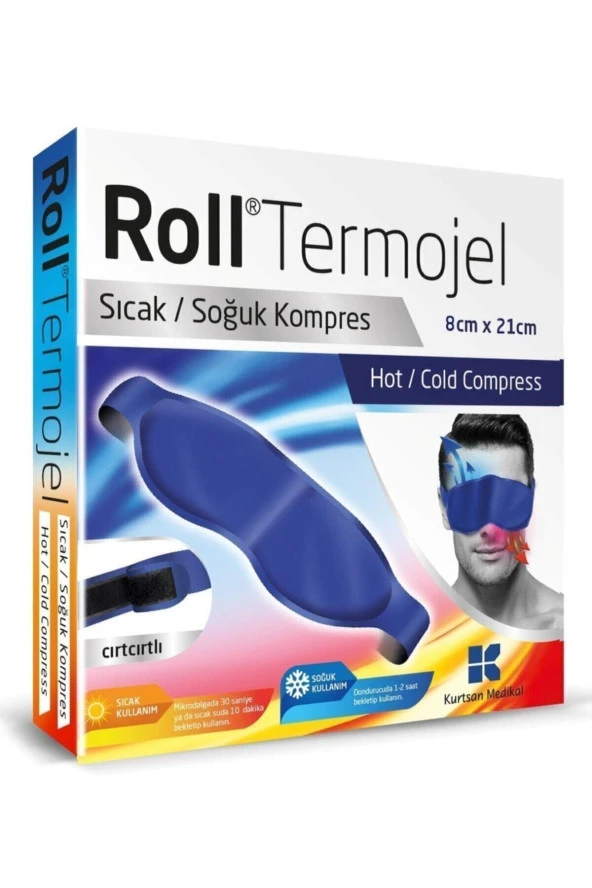 Roll Termojel Göz İçin Sıcak Soğuk Kompres Jel 8 x 21 cm