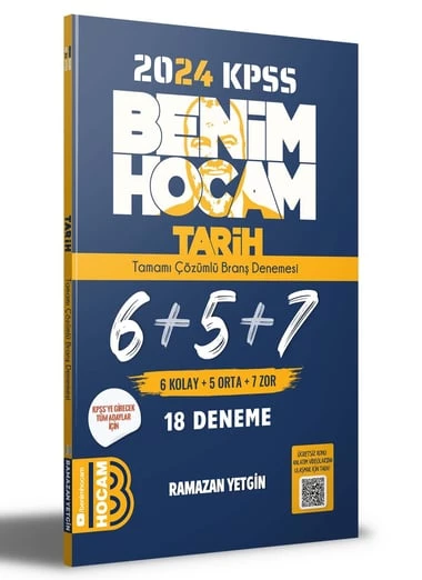 KPSS 2024 TARİH 18 ÇÖZÜMLÜ DENEME  BENİM HOCAM