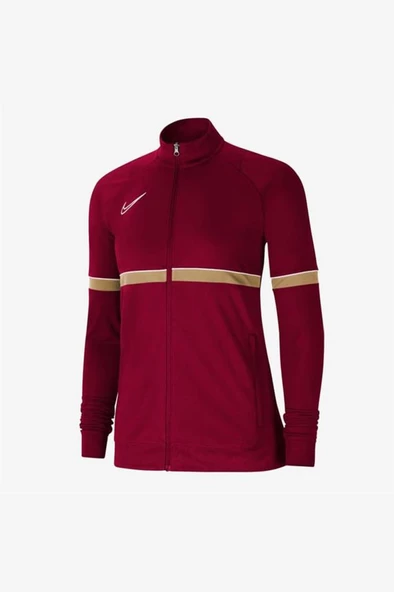 Nike W Academy 21 Knit Track Jacket CV2677-677 Bordo Kadın Antrenman Eşofman Üstü