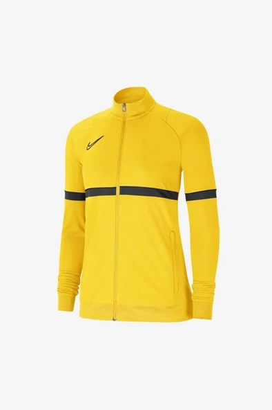 Nike W Academy 21 Knit Track CV2677-719 Sarı Jacket Kadın Antrenman Eşofman Üstü