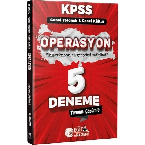 KPSS GY GK OPERASYOON 5+1 MODÜLER DENEME