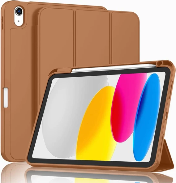 Apple iPad Air 11inç M2/M3 2025-2024 Kılıf Pen Charge Kalem Bölmeli - 5