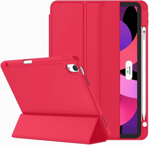 Apple iPad Air 11inç M2/M3 2025-2024 Kılıf Pen Charge Kalem Bölmeli - 2