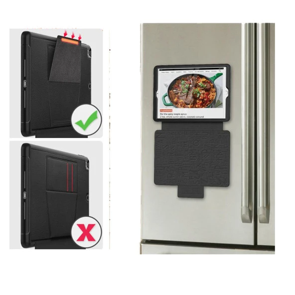 Apple iPad Air 11inç M2/M3 2025-2024 Kılıf Multifunction Leather Case - 4