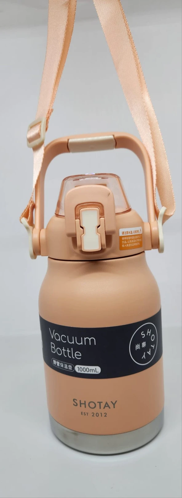Shotay Phone Holder ST-8250 Kulplu-Askılı Pipetli-Pipetsiz 2 farklı kullanım 1000ml Matara Pembe - 4