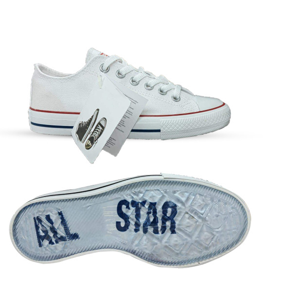 Beyaz Erkek  Kısa All Star Spor  Ayakkabı